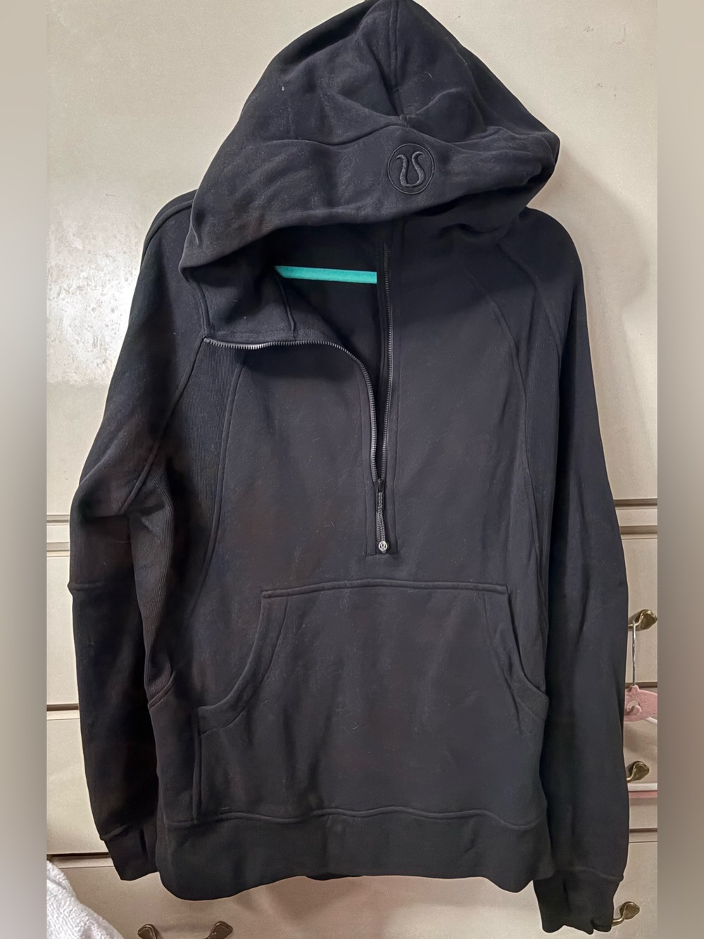Scuba Oversized Half-Zip Hoodie *Long